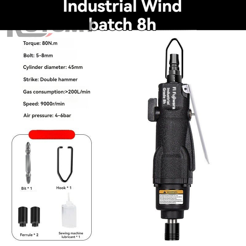 Electrical Machine Tool Equipment Manufacturer - Grade 5H Home Use New Condition Core Motor Component Pneumatic Straight Handle Screwdriver