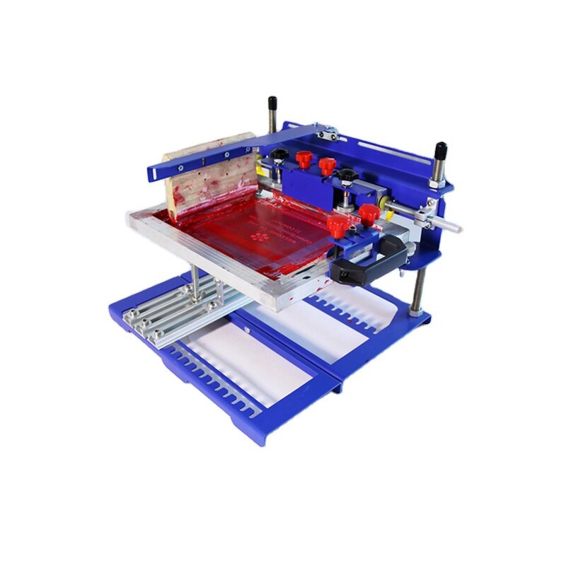 Curved Screen Printing Machine Manufacturer - Manual SPE-E QM170 for Cylindrical Conical Shapes Cosmetic Bottles Thermos Cups Pens etc