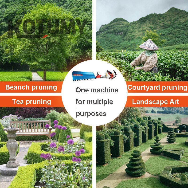 Hedge Trimmer Manufacturer - Gasoline Shears Single Double-Edged Tea Tree Pruning Tea Picking Green Garden Pruning