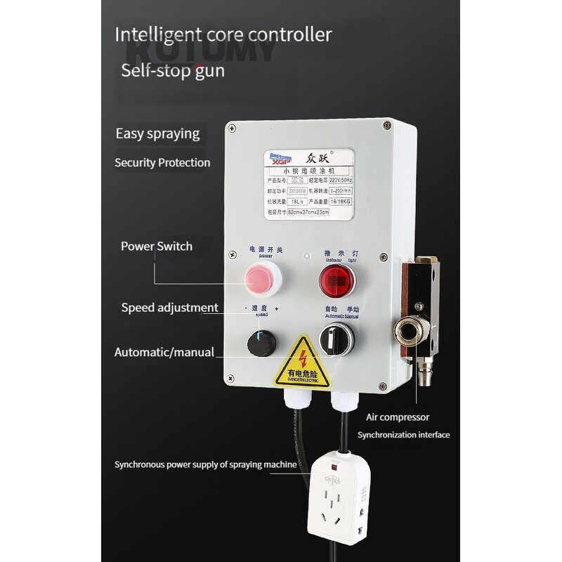 Stone Spraying Machine Manufacturer - Real External Wall Putty Coating Waterproof and Fireproof Paint Sprayer 220V