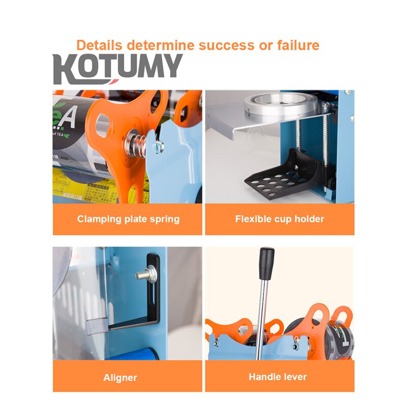 Cup Sealing Machine Manufacturer - 220V for 9.5cm Cup Bubble Tea Cup Sealer for Coffee Bubble Tea Sealing