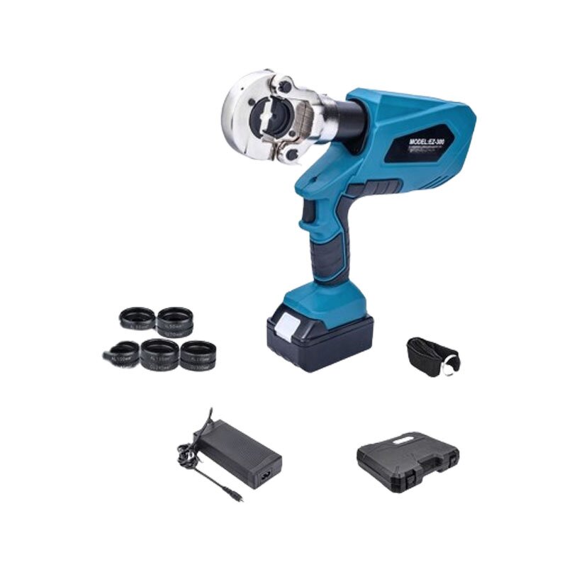 Hydraulic Pliers Manufacturer - EZ-300/EZ-400 DC18V/4Ah Professional Rechargeable Digital Display Crimping With 2 Batteries