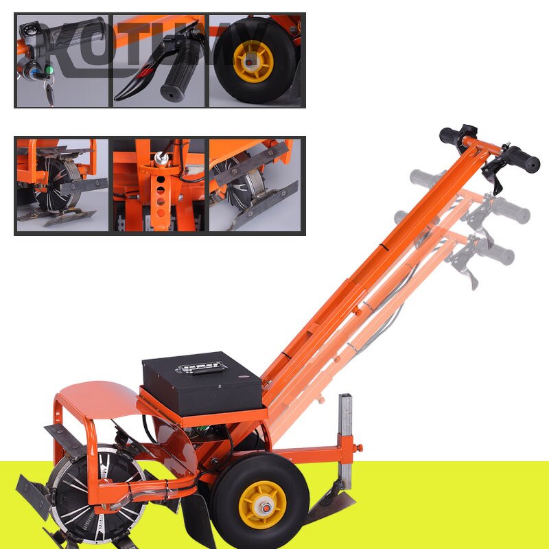 Lawn Mower Manufacturer - Electric Multifunctional Weeder Garden Agriculture Power Tiller Ditching Soil Loosening Plowing Soil Turning Function