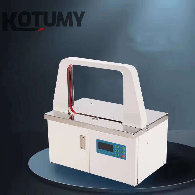 OPP Tape Bundling Machine Manufacturer - 220V Automatic Supermarket Vegetable Baler Banknote Packer Tying Strapping