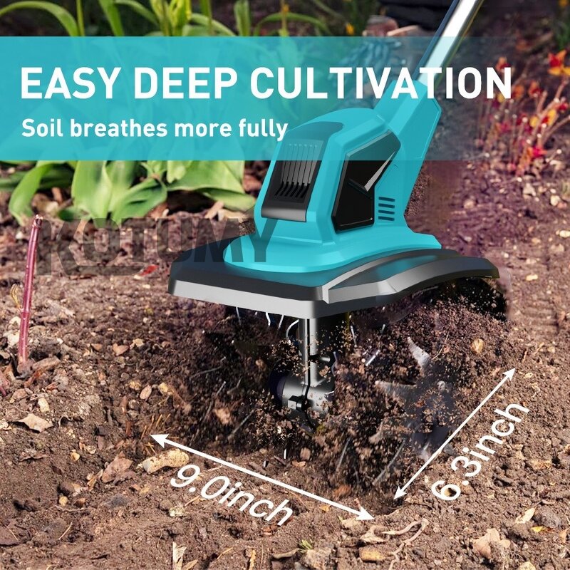 Mini Tiller Manufacturer - 21V Lithium Battery High-power Electric Soil Loosening Machine