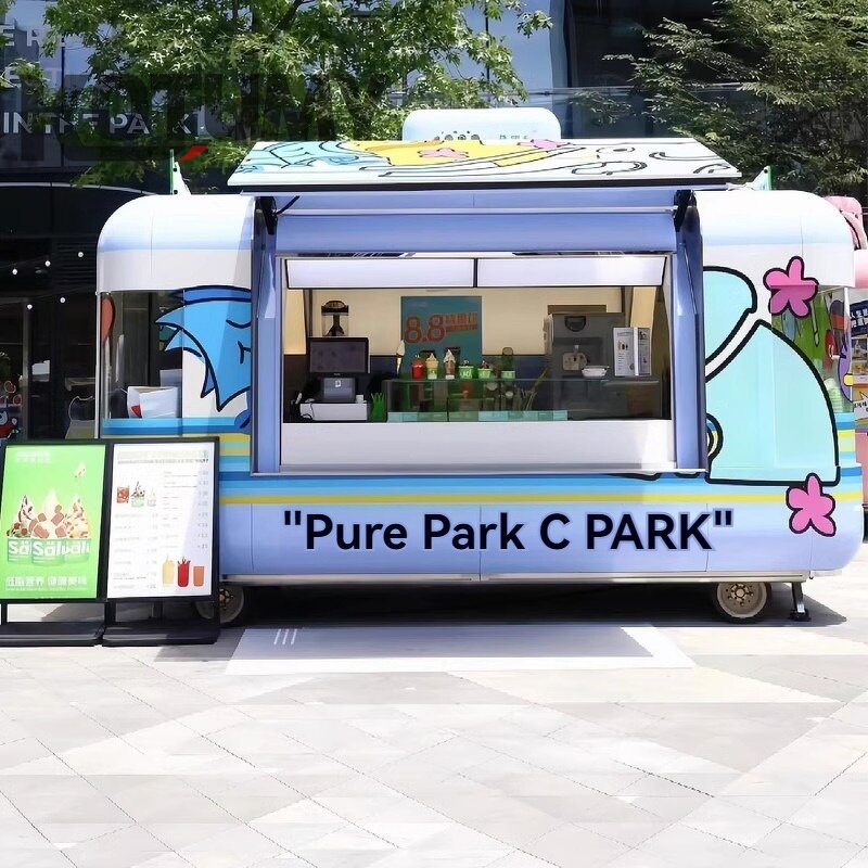 Coffee Bar Trailer Manufacturer - Fully Equipped Customizable Hot Dog Food Truck Trailer