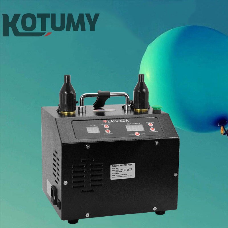 Balloon Pump Inflator Manufacturer - 220V 110V Electric with Memory Function Dual-Nozzle Air Blower for Party Balloon Arch Column