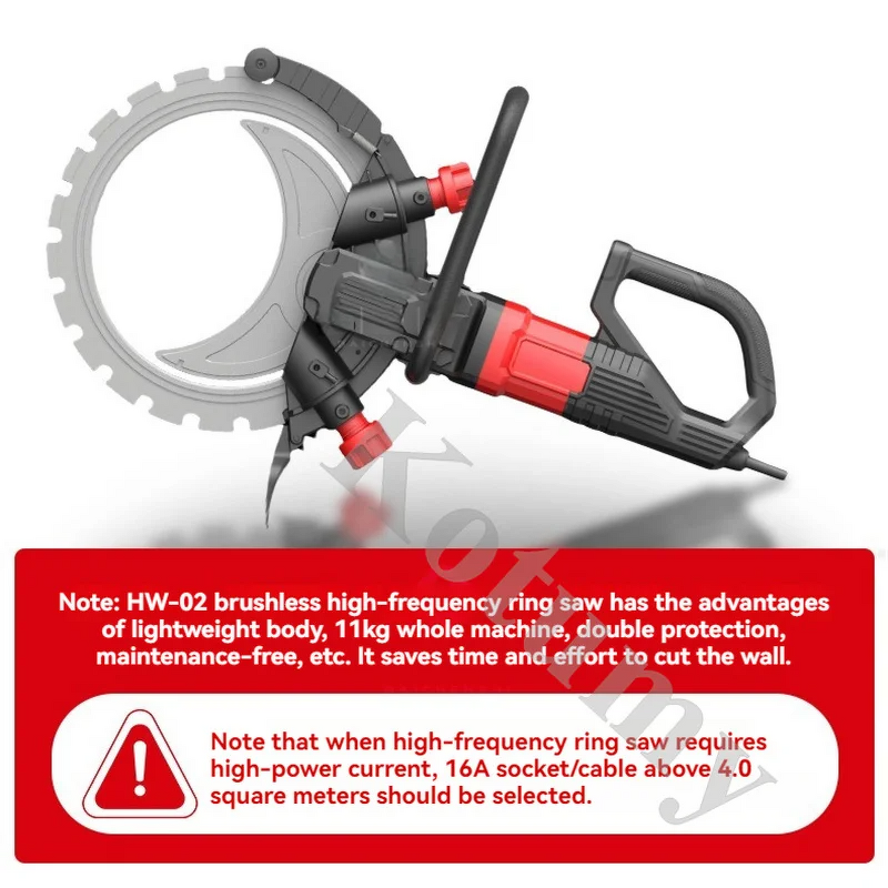 Ring Saw Manufacturer - Brushless Dust-free Concrete Wall Cutting Machine for Cement Granite Wall Reinforced Concrete
