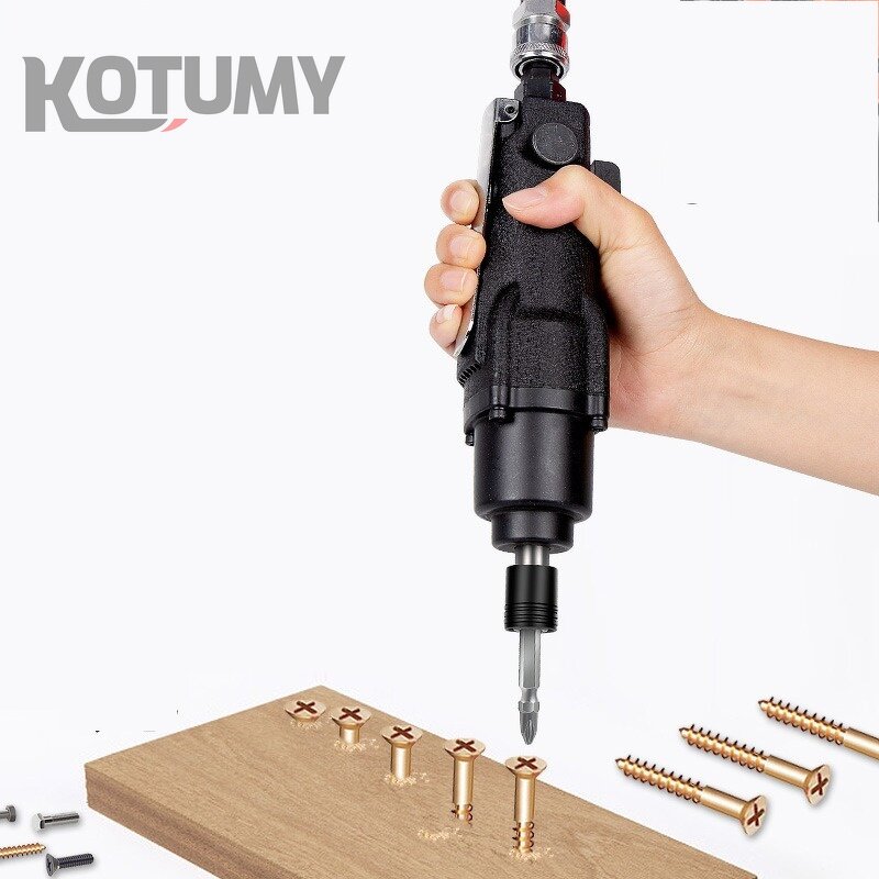 Pneumatic Screwdriver Manufacturer - Grade 5H Straight Handle New Condition Core Motor Component Home Use Electrical Maintenance Assembly