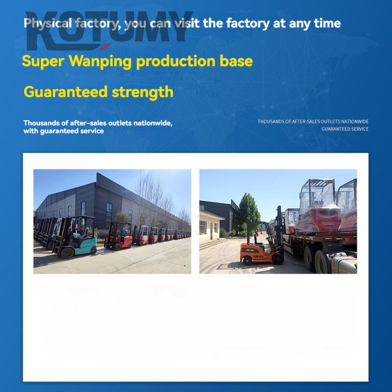 Electric Forklifts Manufacturer - 1t 1.5t 2t 2.5t 3t for Farm Construction Site In-Factory Use