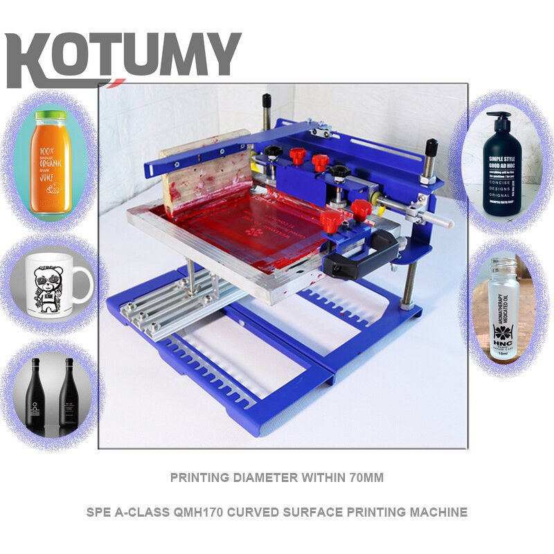 Curved Screen Printing Machine Manufacturer - Manual Conical Cosmetic Bottle Insulation Cup Curved Screen Printing Equipment