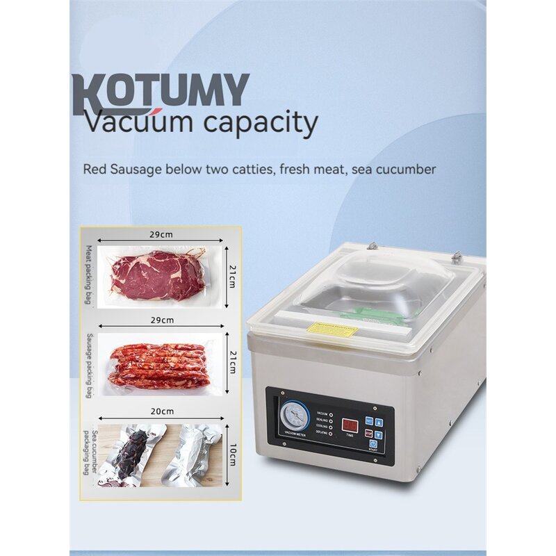 Vacuum Packing Machine Manufacturer - 220V Food Commercial Chamber Vacuum Sealer Kitchen Meat Bag Packaging Food Saver Sealing Tools