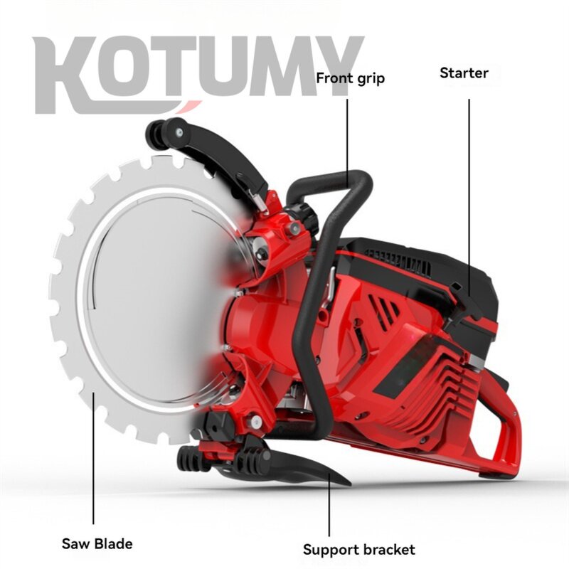 Concrete Cutter Manufacturer - 93.6CC 2-Stroke Gasoline Multifunctional Engine Cutting Machine