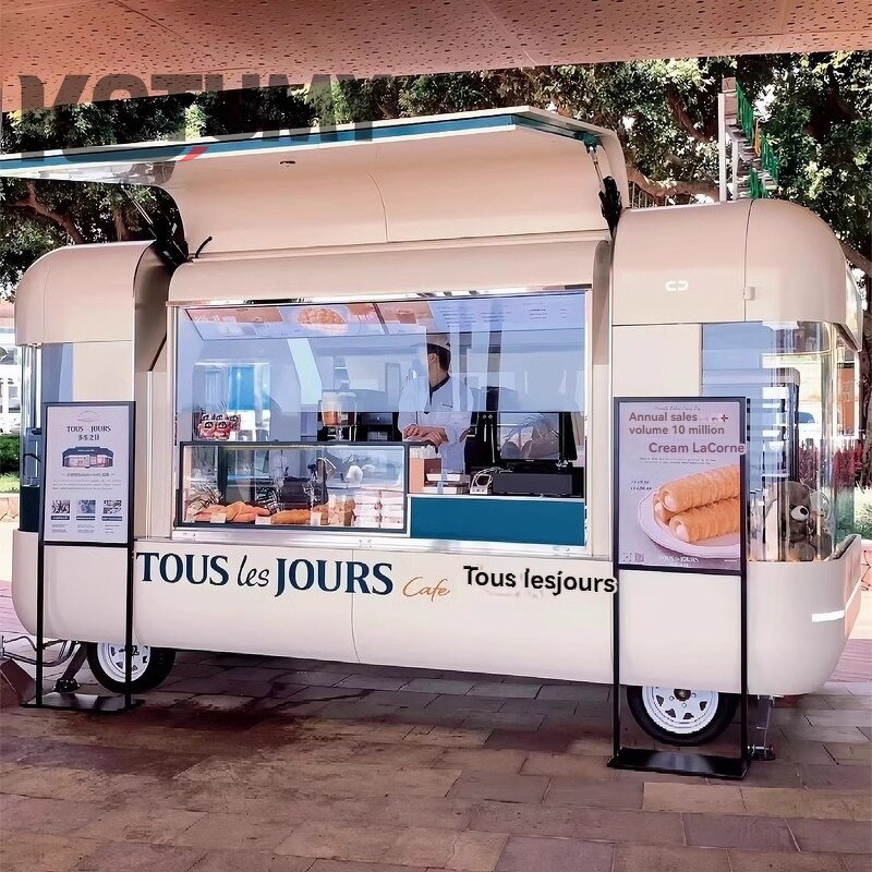 Food Truck Trailer Manufacturer - Coffee Pizza Kitchen Equipments Street Snack Cart