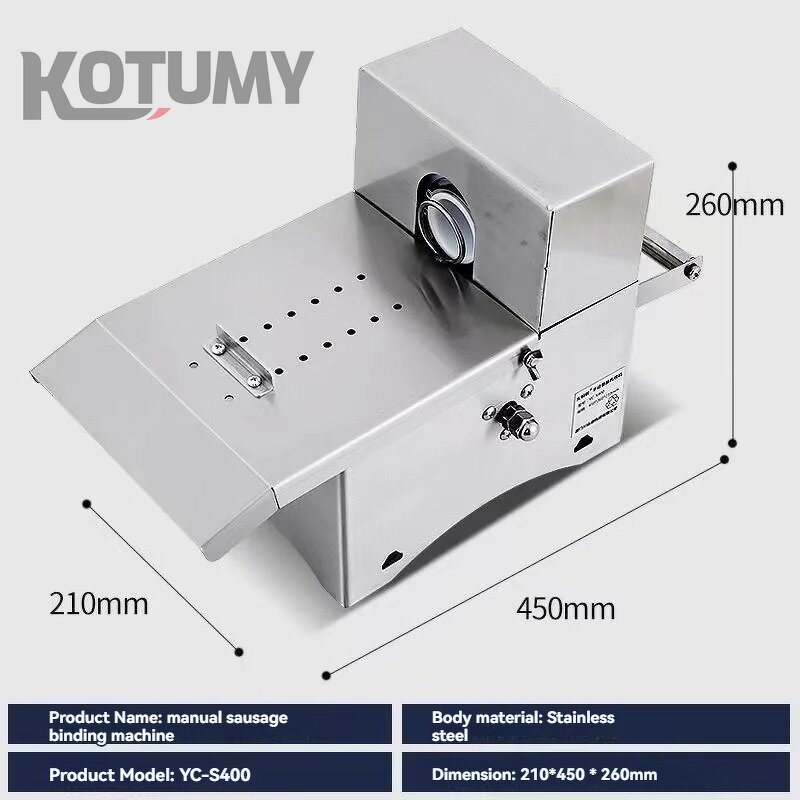 Sausage Maker Machine Manufacturer - Food Grade Material Portable Manual Electric Hot Dog Ham Sausage Tying Thread Binding