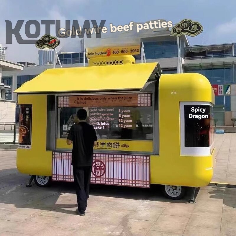 Food Truck Trailer Manufacturer - Coffee Pizza Kitchen Equipments Street Snack Cart