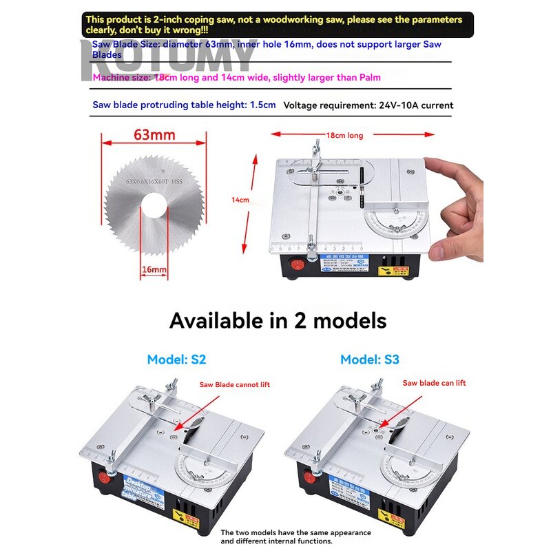 Table Saw Manufacturer - Mini Handmade Woodworking Bench Saw DIY Cutting