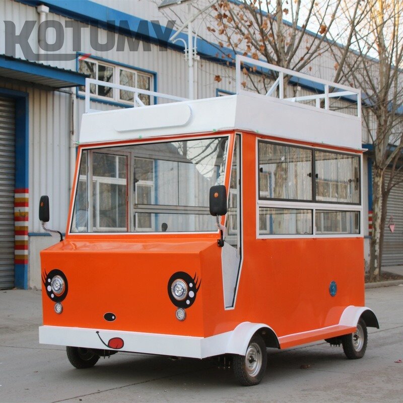 Electric Food Truck Manufacturer - Mobile Shop Four Wheel Shaved Ice Cart Coffee Cart
