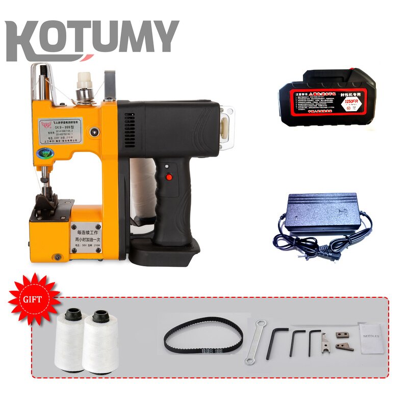 Sewing Machine Manufacturer - Rechargeable Portable Small Lithium Battery Woven Bag Rice Bag Snake Skin Bag Sealing Tools