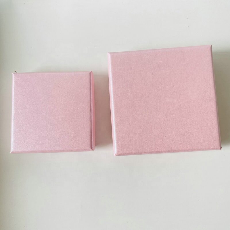 Custom Logo Cardboard Jewelry Gift Box Manufacturer - Pink Box Necklace Bangle Package Drawer Paper Box with White Foam Jewelry Packaging
