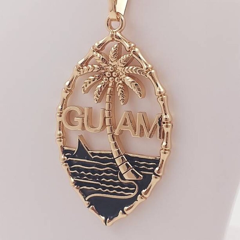Sterling Silver Pendant Necklace Manufacturer - Guam Name Plate Necklace Hawaiian Vaitogi Pisisami Guam Kiribati Nauru Kosrae Necklace