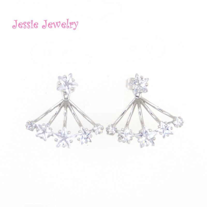 Customized 925 Silver Paved Cz Earring Manufacturer - Garnet Custom Designs Welcome C5708