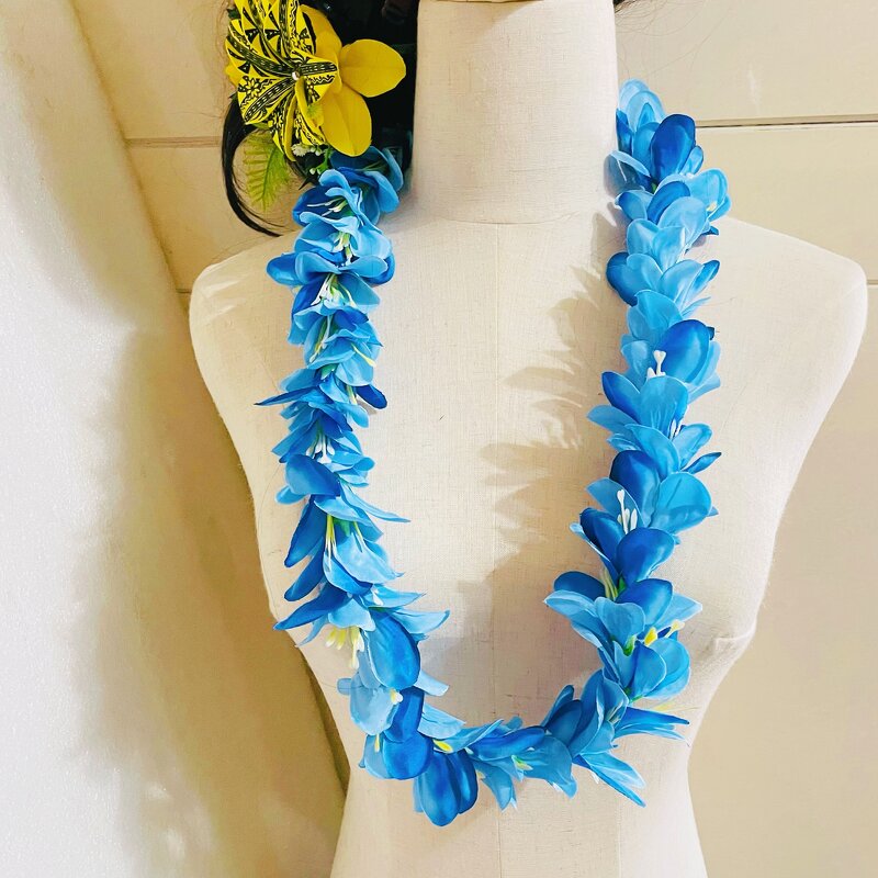 Lily Flower Neck Lei Manufacturer - Aloha Hula Dance Tropical Luau Party Decoration Artificial Hawaiian Polynesian Island Floral Wedding Swag