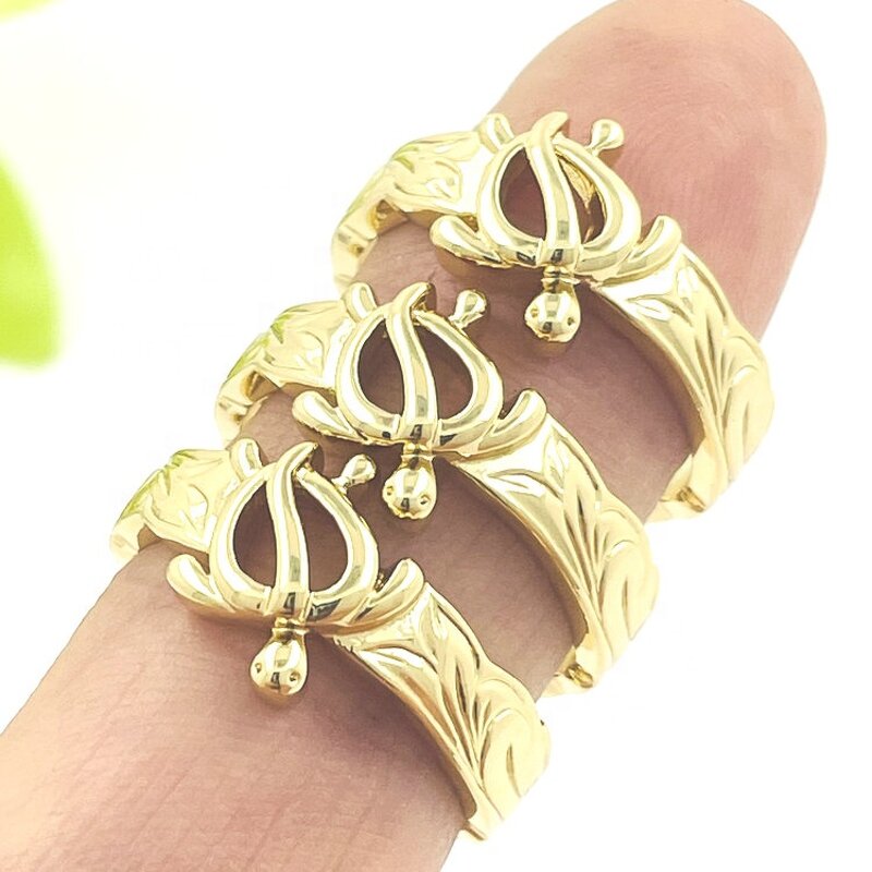 Turtle Ring Manufacturer - Islander Jewelry Gold Silver Rose Gold Size 6 7 8 9 Ready to Ship Bijoux Hawaen