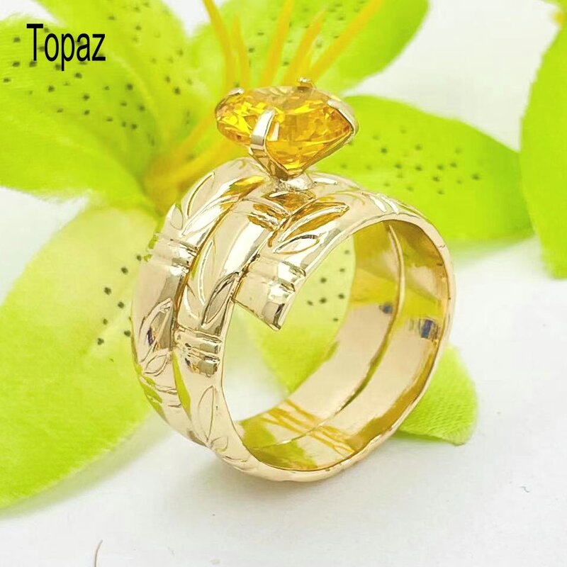 Bamboo Diamond Ring Manufacturer - 8 Different CZ Stones Different Sizes Rose Gold Silver Color All Available Guam Hawaiian Jewelry