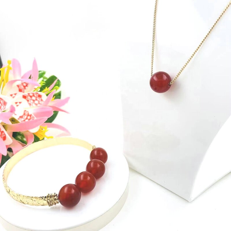 Jade Beads Bracelet Necklace Set Manufacturer - Wired Bracelet with Turtle Hawaiian Honu Different Sizes Colors Available Ready to Ship