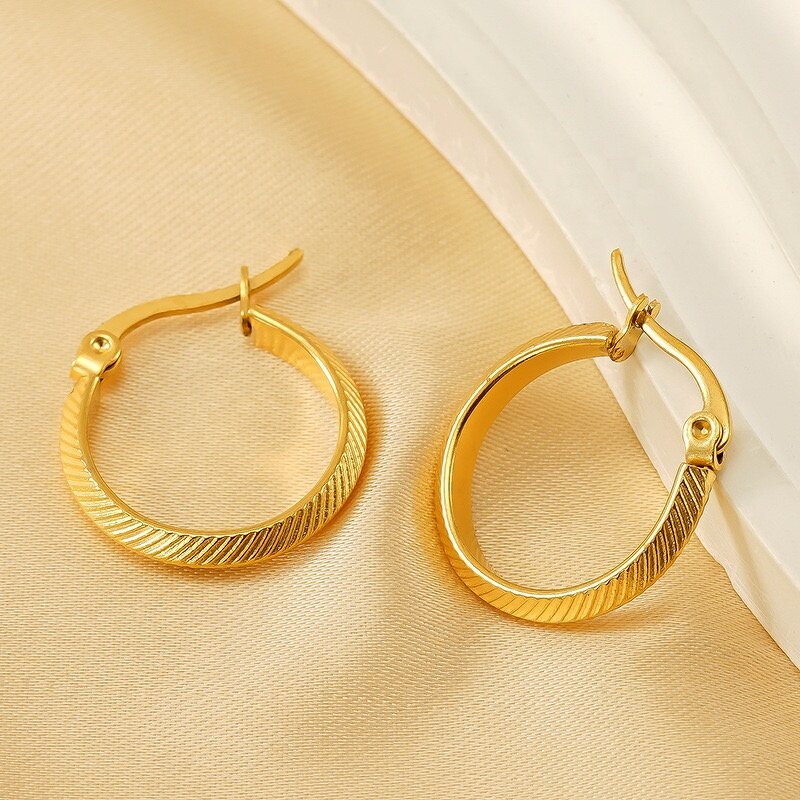 Hoop Stainless Steel Earring Manufacturer - 18K PVD Gold Filled Hook Earring Set Hawaiian Tropic Jewelry