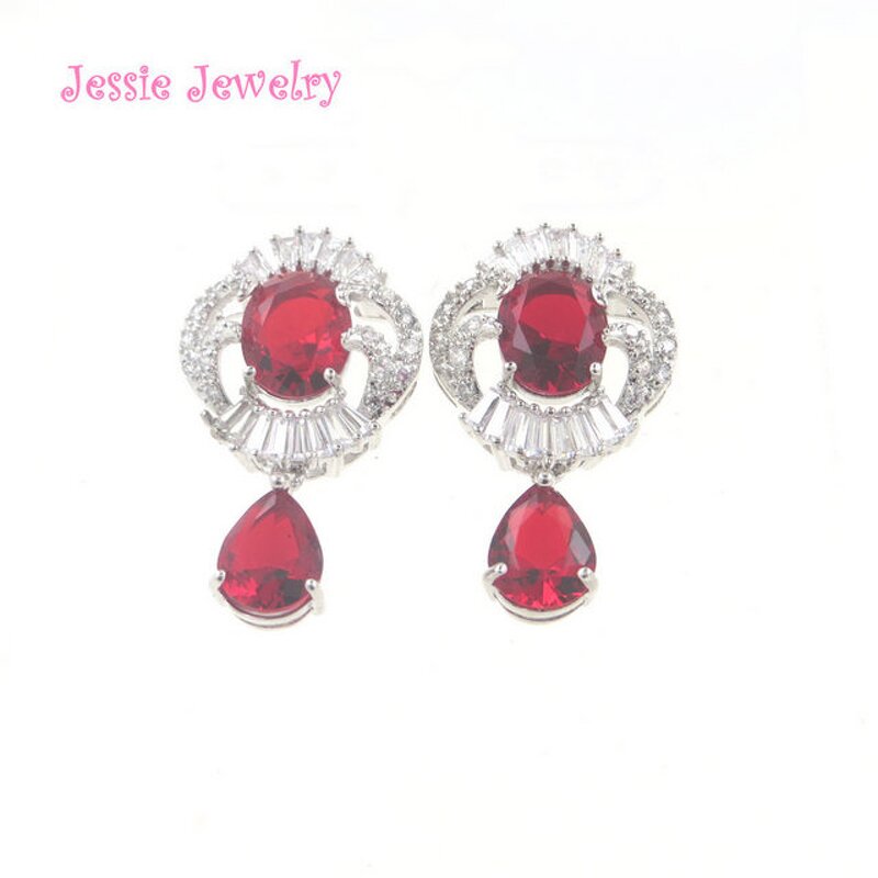 Customized 925 Silver Paved Cz Earring Manufacturer - Garnet Custom Designs Welcome C5708