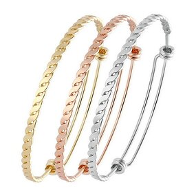Women Adjustable Stainless Steel Wire Bracelet Manufacturer