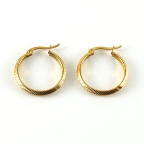 Hoop Stainless Steel Earring Manufacturer - 18K PVD Gold Filled Hook Earring Set Hawaiian Tropic Jewelry