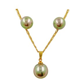 Stud Earring Pendant Pearl Set Manufacturer - Rainbow Colorful Black Light Pink Coffee Brown White Purple Silver Green Yellow Black Dark Grey