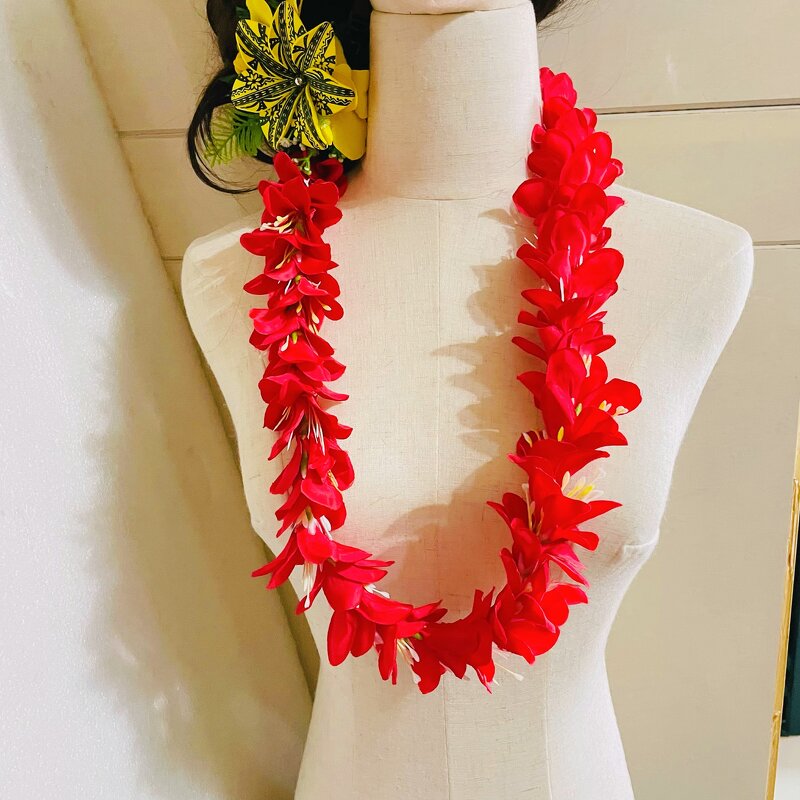 Lily Flower Neck Lei Manufacturer - Aloha Hula Dance Tropical Luau Party Decoration Artificial Hawaiian Polynesian Island Floral Wedding Swag