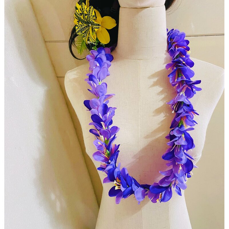 Lily Flower Neck Lei Manufacturer - Aloha Hula Dance Tropical Luau Party Decoration Artificial Hawaiian Polynesian Island Floral Wedding Swag