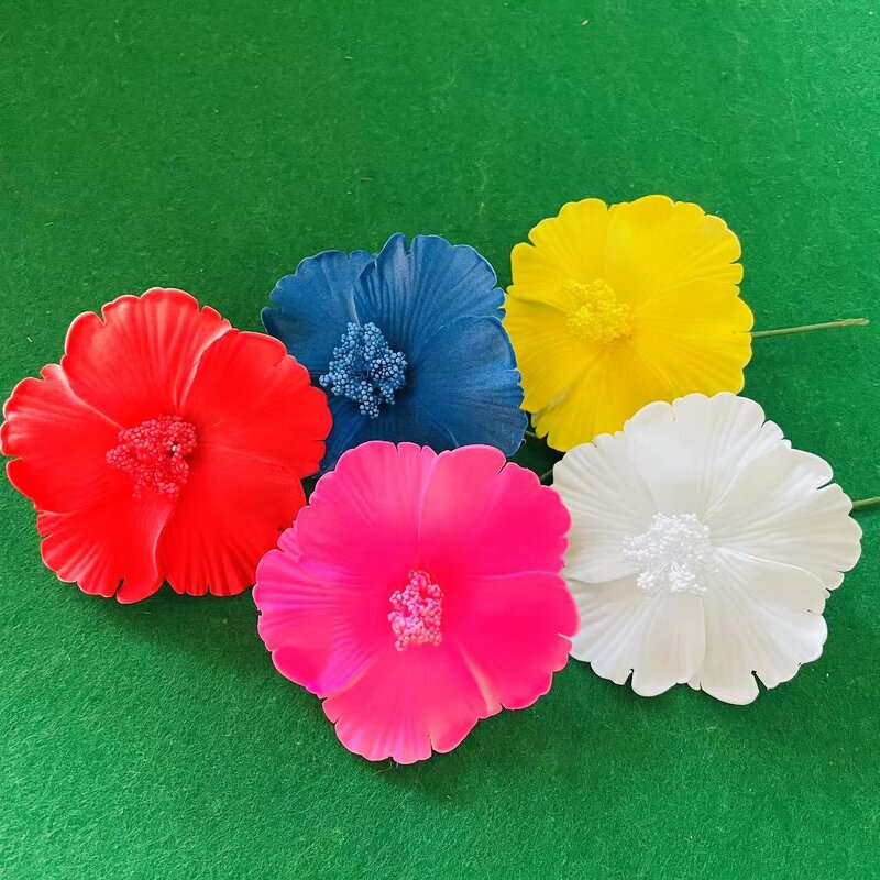 Hibiscus Single Hair Foam Flower Manufacturer - Artificial Island Tiara Frangipani Hibiscus Tiara Accessories