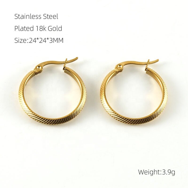 Hoop Stainless Steel Earring Manufacturer - 18K PVD Gold Filled Hook Earring Set Hawaiian Tropic Jewelry