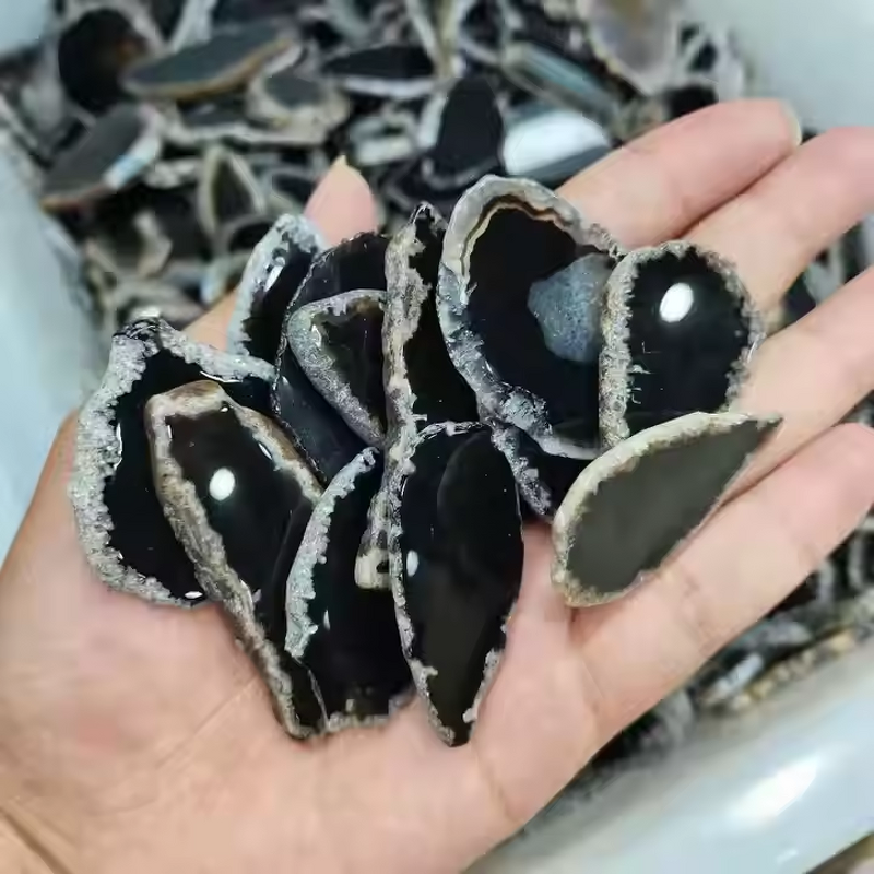 Agate Gemstone Slice Manufacturer - Wholesale Crystal Healing Shaped Brazil Customized Logo for Home Decor Feng Shui