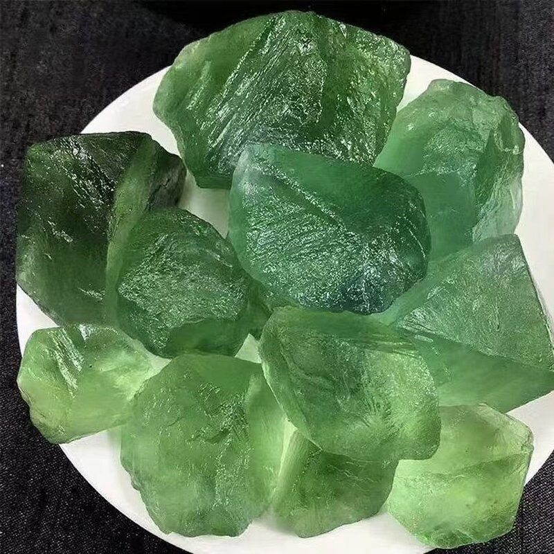 Green Fluorite Ore Manufacturer - Natural Semi-Finished Stones for Home Desktop Decoration