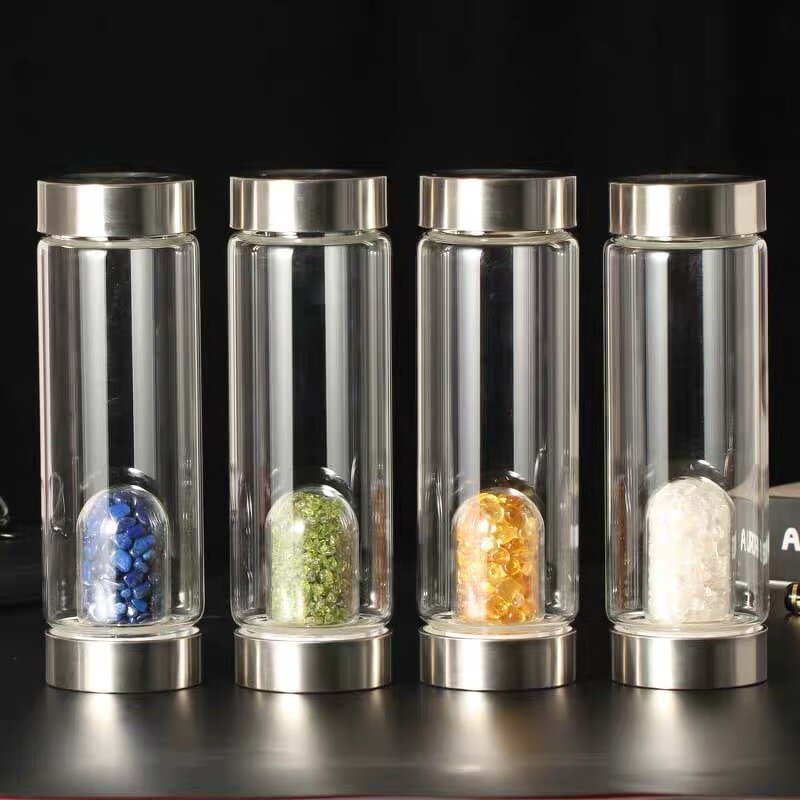 Glass Crystal Broken Water Bottle Manufacturer - Wholesale with Crystal Healing Energy