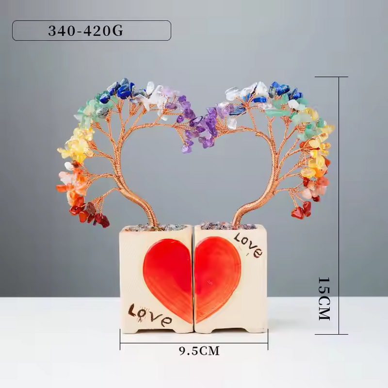 Obsidian Crystal Tree Manufacturer - Wholesale Decorative for Girlfriend Valentine Wedding