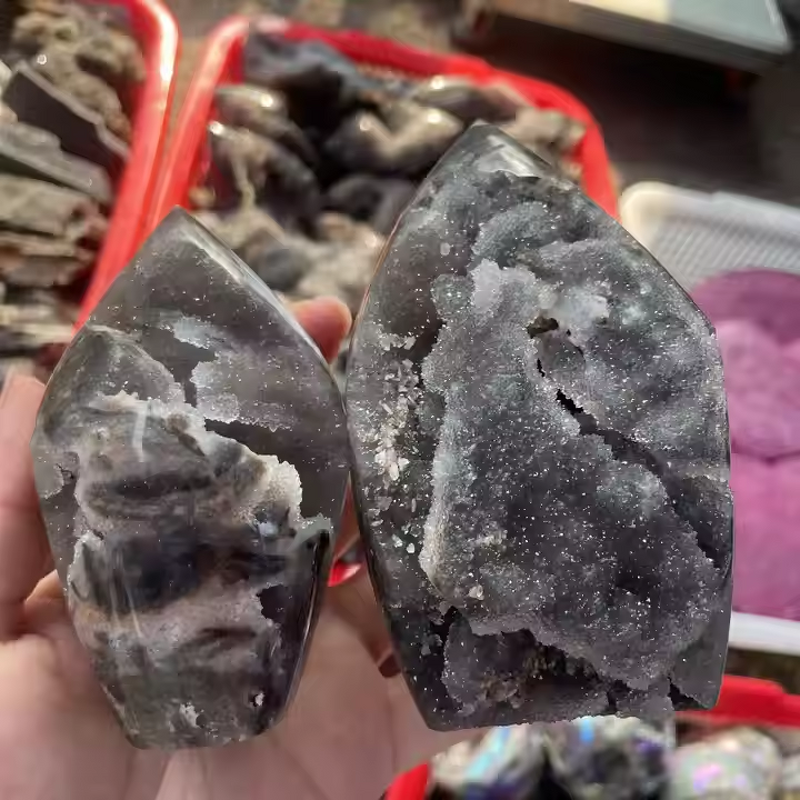 Sphalerite Quartz Ornament Manufacturer - Wholesale Natural Healing Crystal Geode Craft for Decorative Mascot Gift