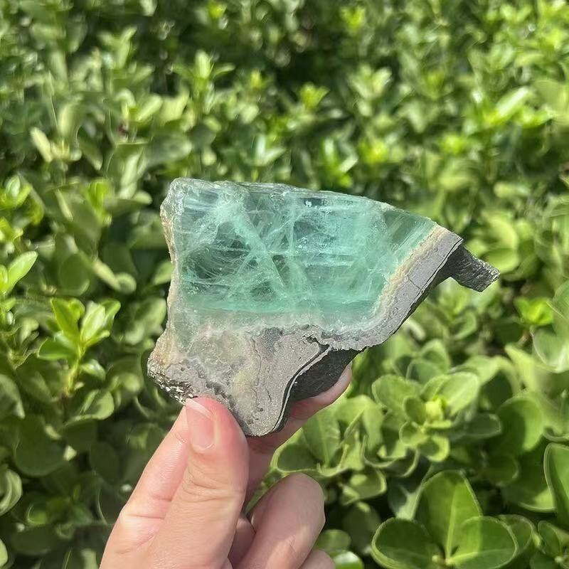 Fluorite & Iron Ore Ornament Manufacturer - Natural Symbiosis Desktop Decoration with Mascot Theme