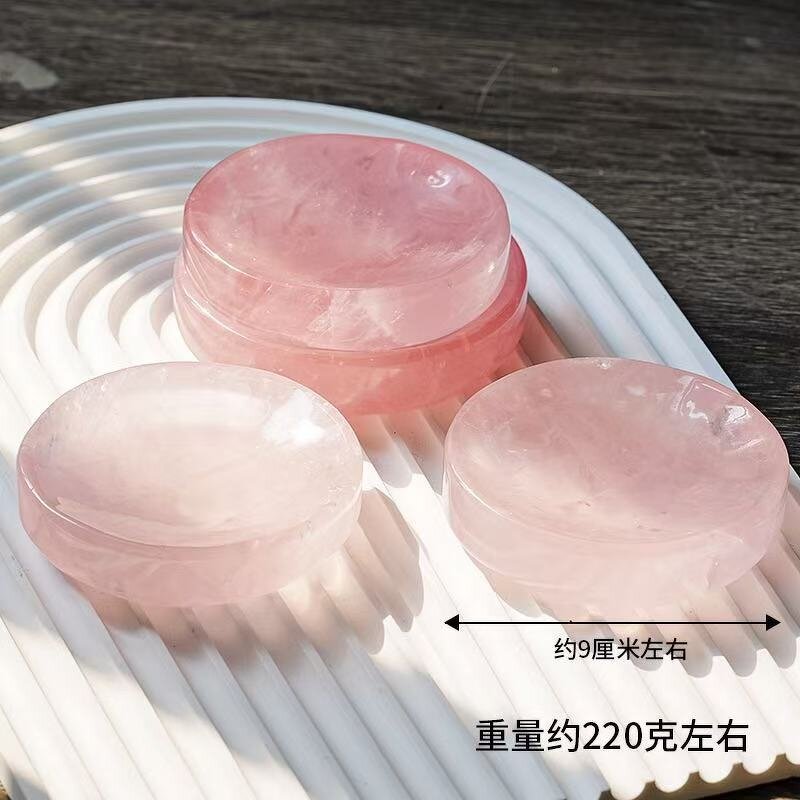 Rose Quartz Carving Bowl Manufacturer - Natural Raw Stone Polished Decorative for Home Decor Handmade