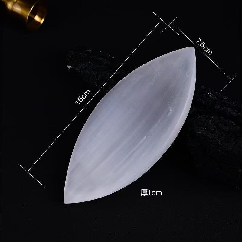 Moroccan Diamond Selenite Bowl Manufacturer - Natural Polished Raw Gypsum Stone Nitrate Grooved Surface