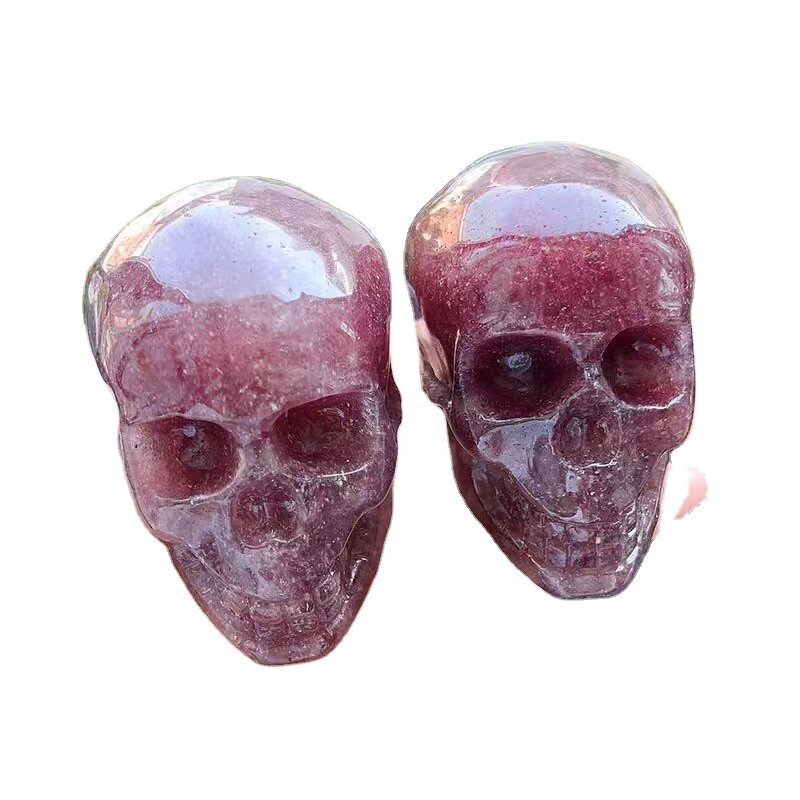 Strawberry Quartz Crystal Skulls Manufacturer - Wholesale High Quality Gemstone Hand Carved Natural