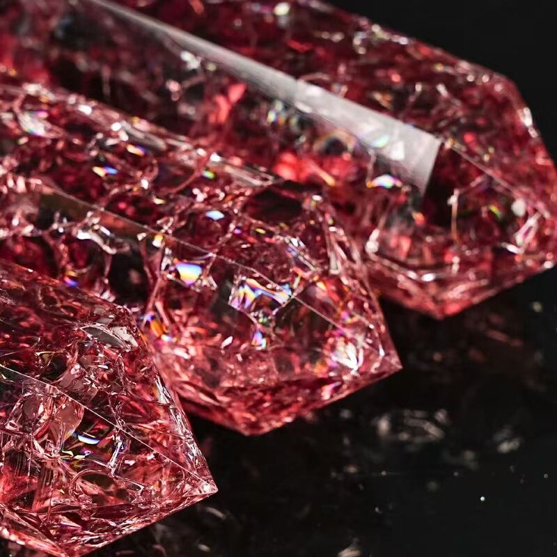 Smoky Burst Crystal Column Manufacturer - Natural Raw Hexagonal Prism with Rainbow Light Jade Stone for Home Office