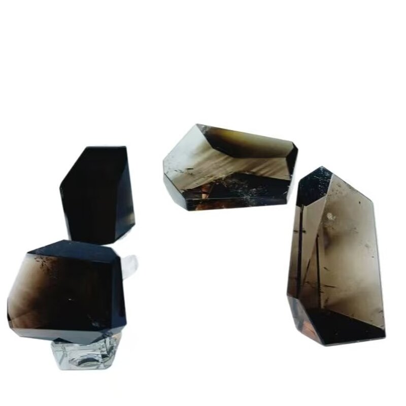 Smoky Quartz Free-Form Crystal Crafts Manufacturer - Hand-Cut Polished Natural Polygonal Rhombus Angled Ornament